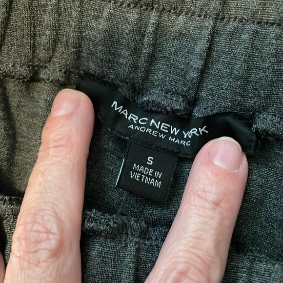 Andrew Marc New York Mens Dark Heather Grey Elastic Waist Sweatpants Size S - Picture 4 of 6